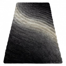 Tamsių atspalvių kilimas su bangų motyvais FLIM yra madingas ir stilingas