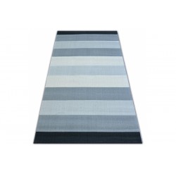 Pilkų atspalvių SCANDI kilimas su dryžuota tekstūra