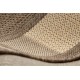 Rudas sizalio kilimas su smėlio spalvos kraštine FLOORLUX 