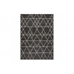 FLOORLUX Geometry kilimas yra juodas ir pagamintas iš sizalio