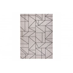 Sizalio kilimas su geometriniais motyvais FLOORLUX yra smėlio spalvos