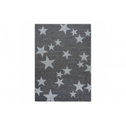Pilkas sizalio kilimas su žvaigždėmis