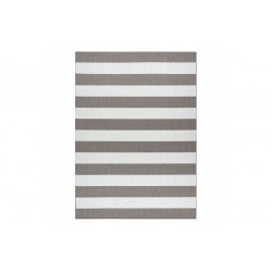 Sizalio kilimas FLAT Smėlio / Balta su dryžuotu dizainu