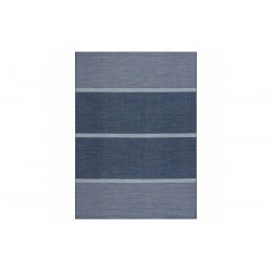 Sizalio kilimas mėlynas su dryžuota dizainu