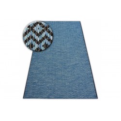 Mėlynas sizalio kilimas LOFT Rombai