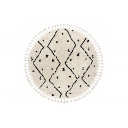 Apvalus marokietiško dizaino kilimas BERBER TETUAN yra puikus pasirinkimas namams