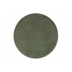 Žalias kailio imitacijos kilimas POSH yra apvalus