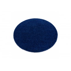 Apvalus tamsiai mėlynas kilimas SOFFI 
