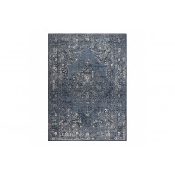 Tamsiai mėlynas NAIN kilimas su seno dizaino elementais