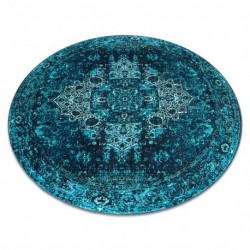 Antikos kilimas mėlynas, su moderniu ornamentu, lengvai plaunamas