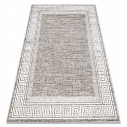 Graikiškas kilimas 8033/944, modernus, struktūrinis, pilkas/smėlio spalvos, Mateo
