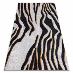 MIRO 52002807 Zebra raštas kilimas - kreminis / juoda yra puikus pasirinkimas namų interjerui